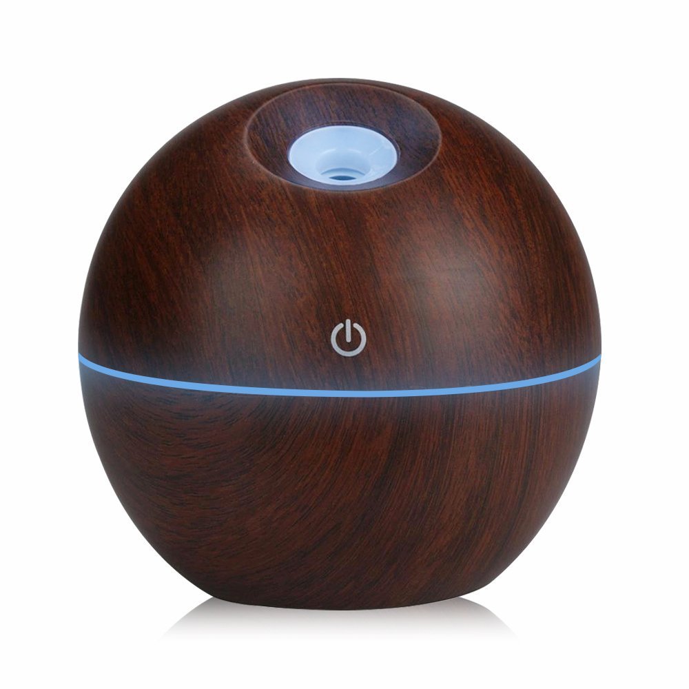 wood grain humidifier USB mini home bedroom prepaid baby mute moisturizing air purifier