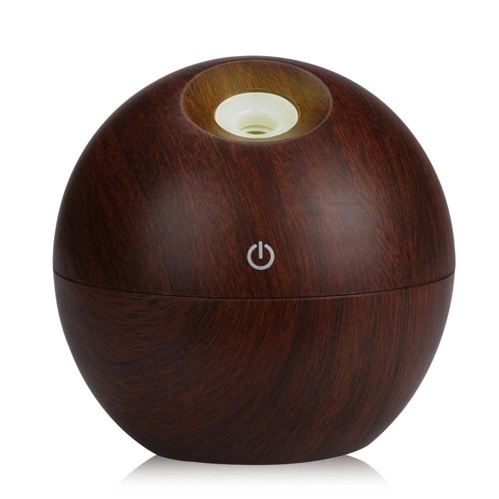 wood grain humidifier USB mini home bedroom prepaid baby mute moisturizing air purifier