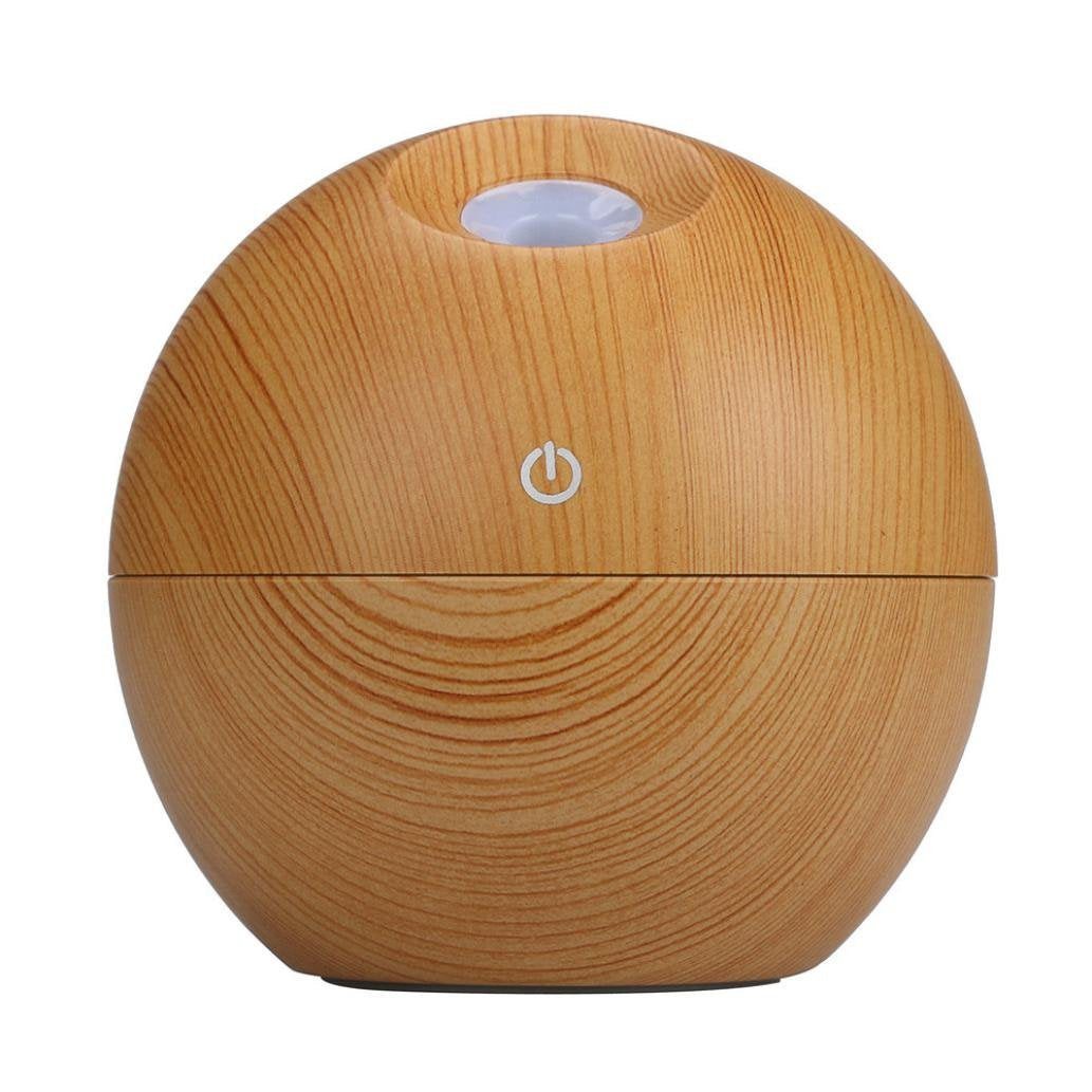 wood grain humidifier USB mini home bedroom prepaid baby mute moisturizing air purifier