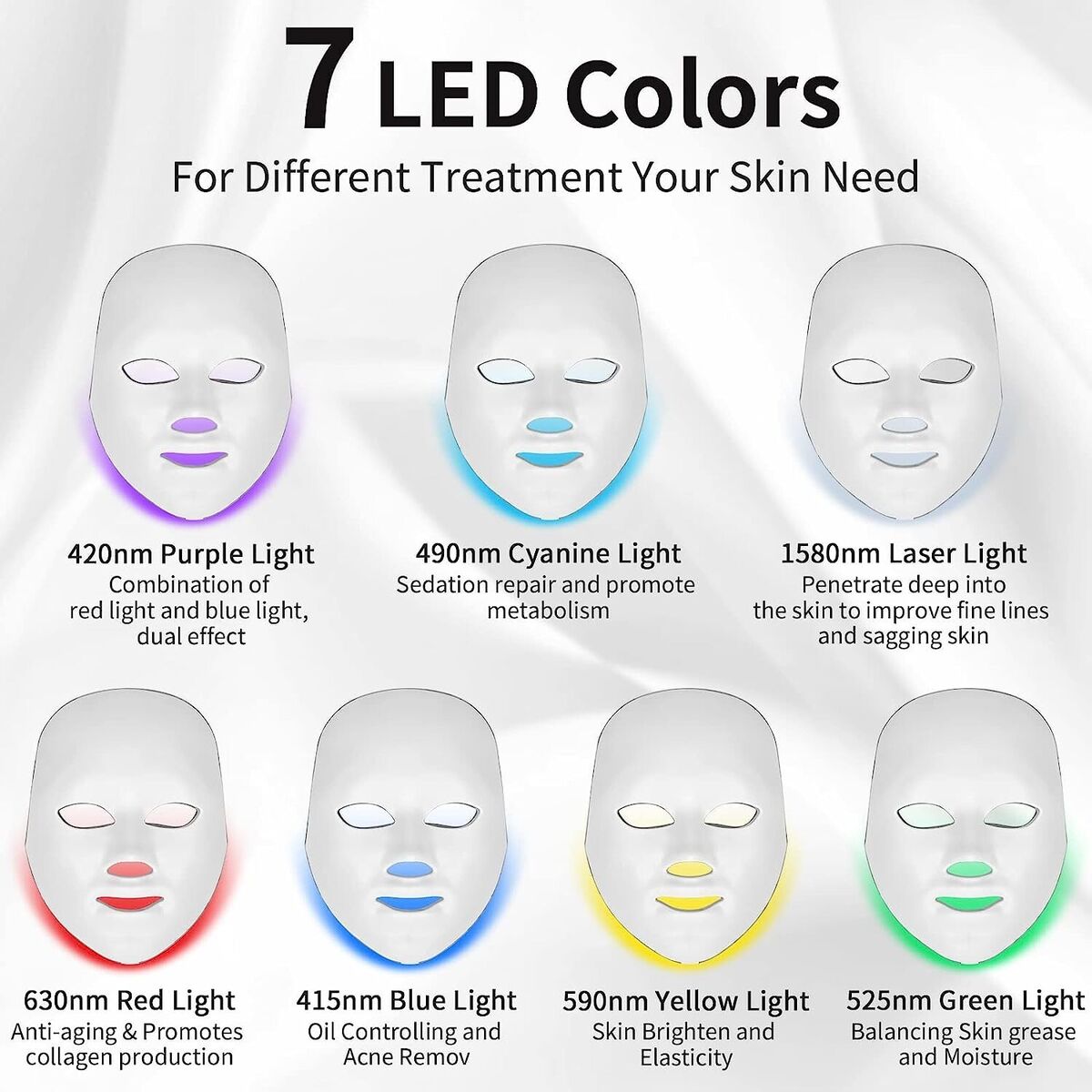 LED Photon  Facial Mask