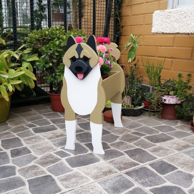 Source Manufacturers Independent Station Cross-border E-commerce Garden Art Crafts Decorations Dog Planter Cat Flower Pot