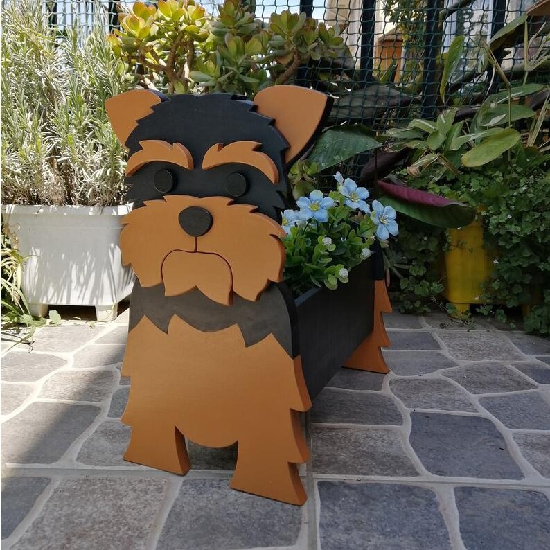 Source Manufacturers Independent Station Cross-border E-commerce Garden Art Crafts Decorations Dog Planter Cat Flower Pot