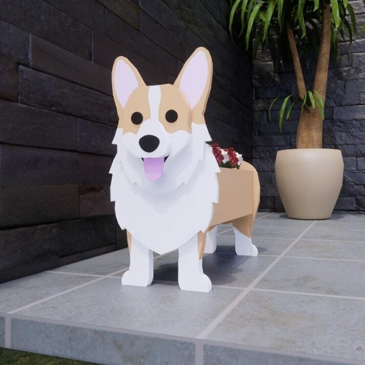 Source Manufacturers Independent Station Cross-border E-commerce Garden Art Crafts Decorations Dog Planter Cat Flower Pot