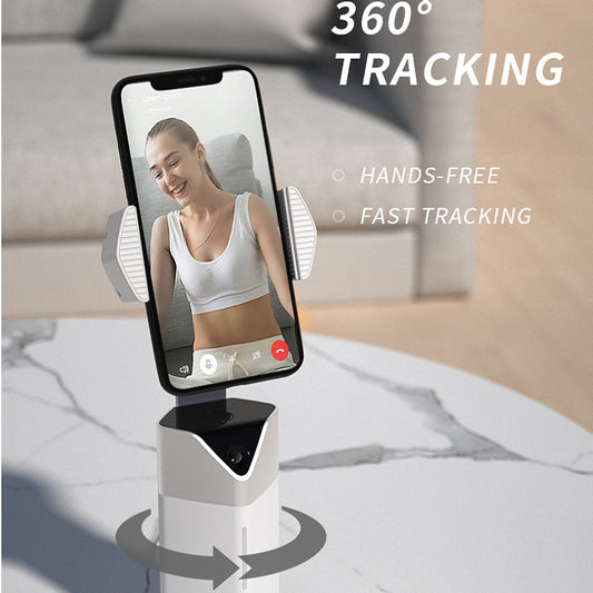 New PTZ intelligent 360-degree rotating face tracking live broadcast mobile phone holder stabilizer anti-shake mobile phone holder