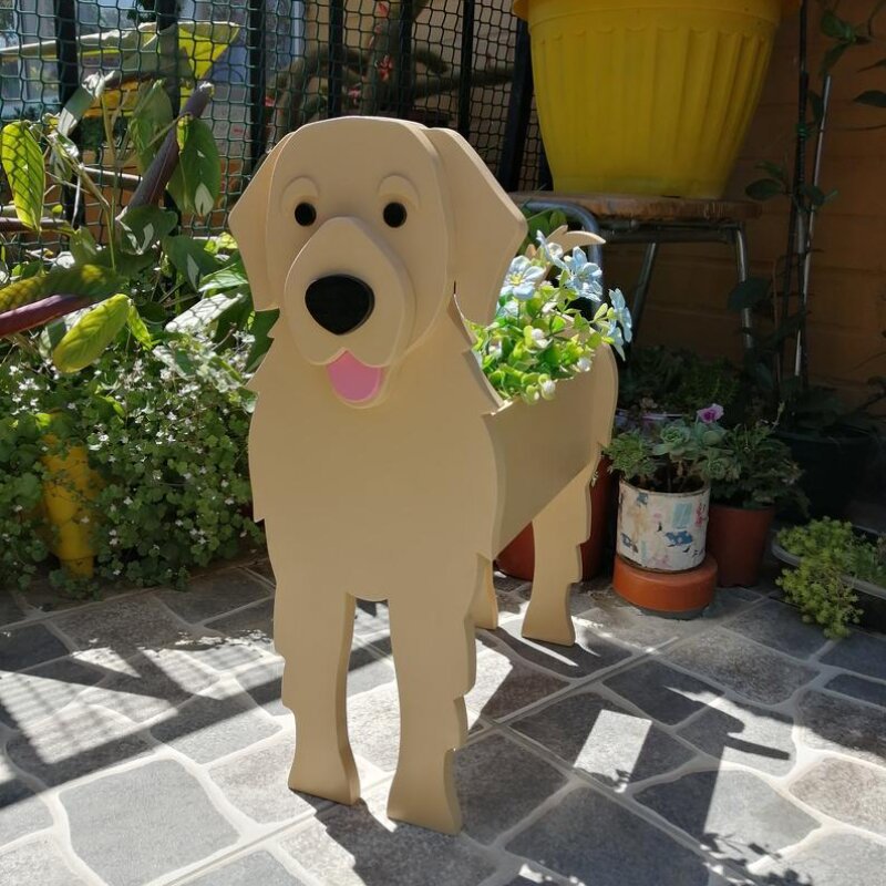 Source Manufacturers Independent Station Cross-border E-commerce Garden Art Crafts Decorations Dog Planter Cat Flower Pot