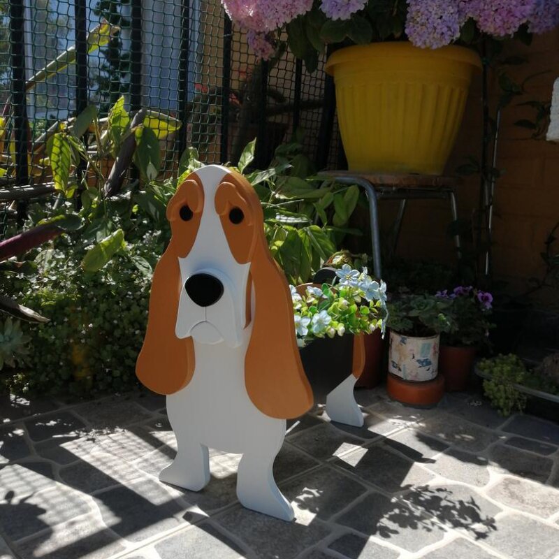 Source Manufacturers Independent Station Cross-border E-commerce Garden Art Crafts Decorations Dog Planter Cat Flower Pot