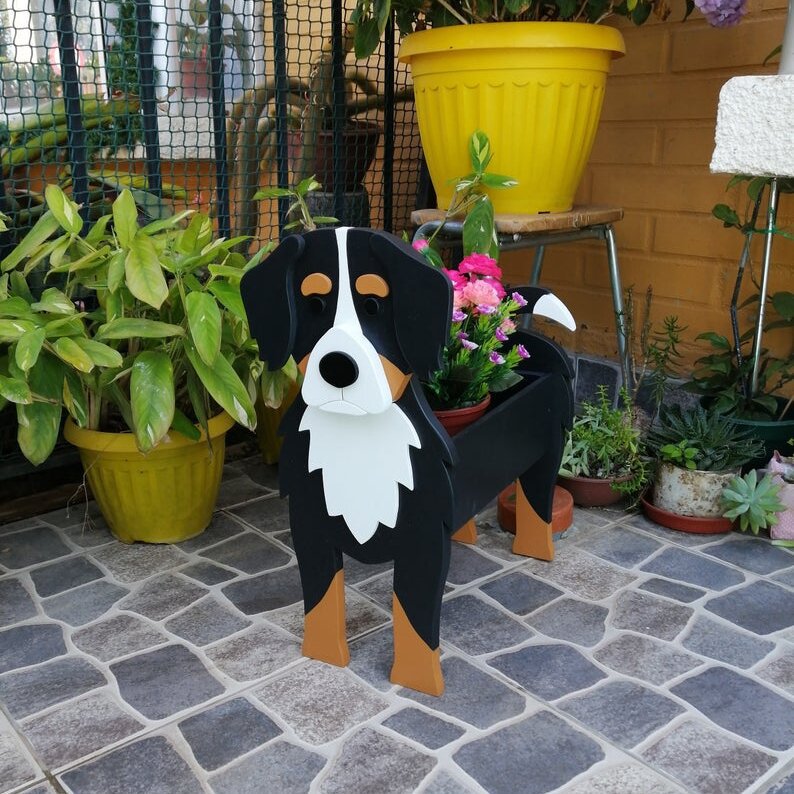 Source Manufacturers Independent Station Cross-border E-commerce Garden Art Crafts Decorations Dog Planter Cat Flower Pot