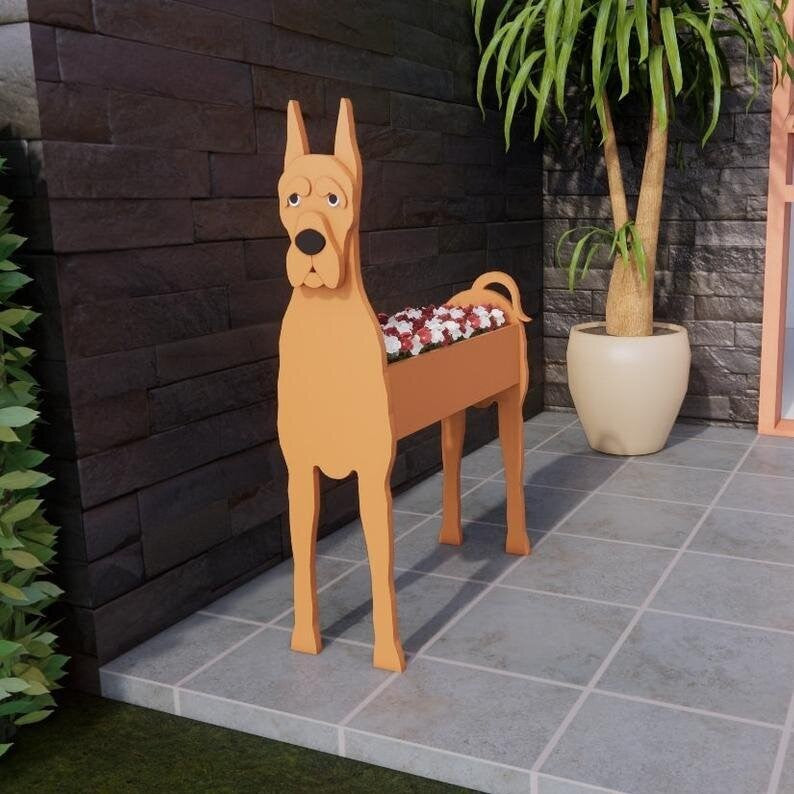 Source Manufacturers Independent Station Cross-border E-commerce Garden Art Crafts Decorations Dog Planter Cat Flower Pot