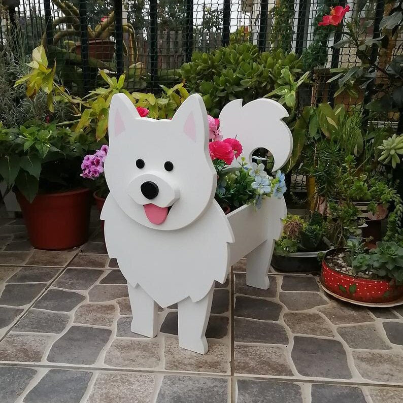 Source Manufacturers Independent Station Cross-border E-commerce Garden Art Crafts Decorations Dog Planter Cat Flower Pot