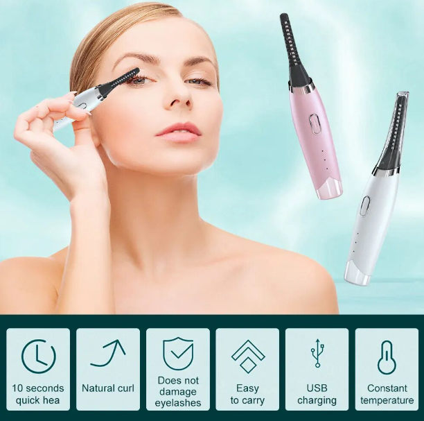 Heated Eyelash Curling Pen Features