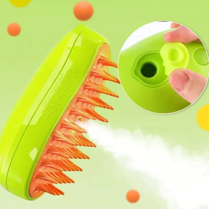 Pet Steam Brush Green