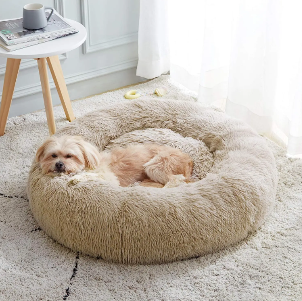 Soothing Pet Bed used by dog