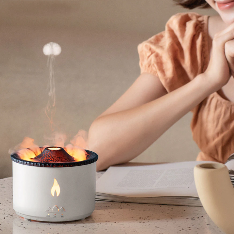 Volcanic Aroma Humidifier in use